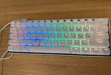 KEMOVE SnowFox 61 60% RGB Mechanical Keyboard, Wireless/Wired, White picture