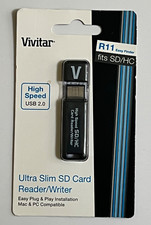 Vivitar Ultra Slim SD/HC Card Reader / Writer USB 2.0- Unopened - BRAND NEW picture