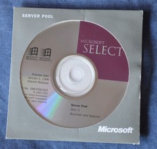 Microsoft Selct CD Vintage Server Pool Disc 3 Brazilian and Spanish 1996 picture