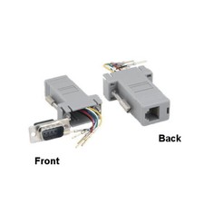 [x10] DB9 Male to RJ-12(6P6C) Female Modular Adapter Converter Serial Connection picture