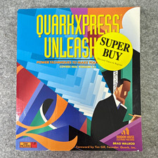QuarkXPress Unleashed Brad Walrod 1994 1st Ed PB Mac 3.3 Floppy Disk Included picture