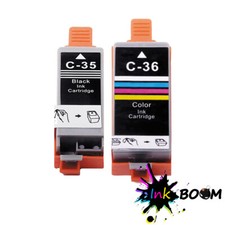 2BK Ink for PGI-35 9.5ml CLI-36 CL 12.5ml PIXMA IP100 picture