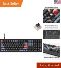 V6 Wired Custom Mechanical Keyboard Knob Version, Full-size QMK/VIA Programma... picture