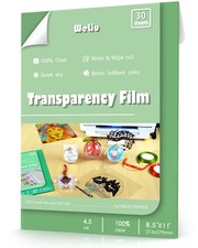 Weliu Transparency Sheets for Inkjet Printers, 30 8.5