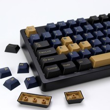 Blue Samurai PBT Double Shot Custom Keycap Set,174 Keys Retro Gaming Key Caps... picture