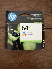 HP 64XL Color Ink Cartridge New Genuine 8-2024 picture