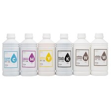 CISinks Premium Large DTF Ink Bottle Bulk Refill Set (1000ml x 6, CMYK 2X Wh) picture