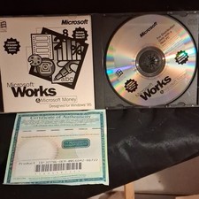 Microsoft Works & Money 97 OEM CD English for Windows 95, MPN 000-46850 picture