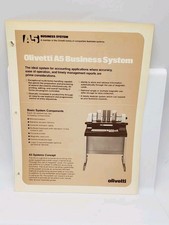 Rare Olivetti A5 Business System Flyer Spec Sheet picture