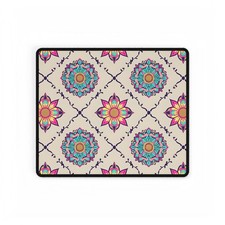 Boho Floral Mandala Desk Mat | Colorful Geometric Pattern picture