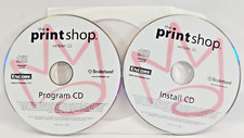 Broderbund Print Shop Version 22 2000/XP PC Software Two Discs No Box picture
