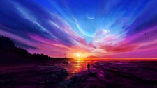 Landscape joeyjazz sunset Custom Gaming Mat Desk picture
