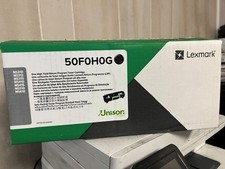 Lexmark 50F0H0G High Yield black toner (Same as 50F1H00) open box sealed bag picture