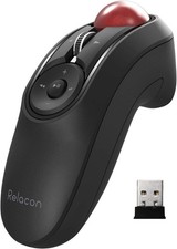New ELECOM Relacon M-RT1DRBK Wireless Handheld Trackball Mouse USB Black picture