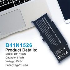 B41N1526 Laptop Battery For Asus ROG Strix GL502 GL502V GL502VT S5VT6700 67Wh picture