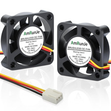 40Mm X 10Mm 3Pin DC Brushless Fan High Speed 12V 2 Packs | Computer Case Fan picture