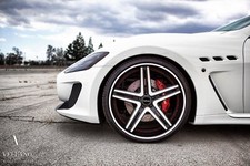 Cars white super ghost rolls royce tuning vellano Desk Mat Stitched picture