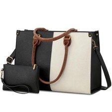 Laptop Tote Bag for , 15.6 Inch Professional Work Bag with Matching Clutch, W... picture