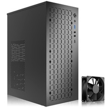 Micro ATX Mini ITX Case High Airflow Slim USB 3.0 80mm Fans Black picture
