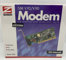 ZOOM Modem Model 3030 56K V.92/V.90 PCI Internal Modem New & Factory Sealed picture