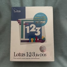 Lotus 123 for DOS Release 2.4 - No Media USA Network Node Edition NOS Never Used picture