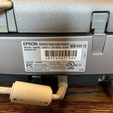 Epson Perfection 3200 G860B Photo Scanner w/ Power Cord - working.  picture