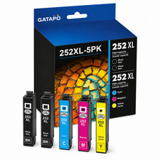 252XL-5PK Ink Cartridge for  252 Ink work with WF-3620 WF-3640 WF-7110 picture