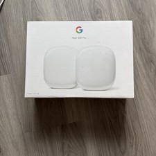 Google Nest Wifi Pro 5.4Gbps Router - Snow White, 2 Pack Brand New Sealed picture
