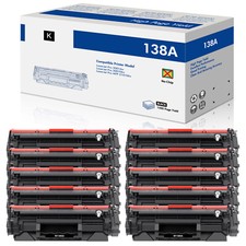 [NO CHIP] 10PK W1380A 138A Toner For HP LaserJet Pro 3001dw 3001fdw MFP 3101fdw picture