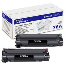 2PK CE278A 78A Ink Toner Compatible with HP LaserJet P1606dn M1536dnf MFP Black picture