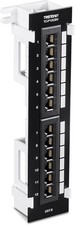12-Port Cat6 Unshielded Wall Mount Patch Panel with 89D Bracket for Home & SMB picture