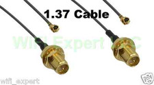 2X 1.37 U.FL Mini PCI to RP-SMA Pigtail Antenna WiFi Cable 4 Inches (10cm) USA picture