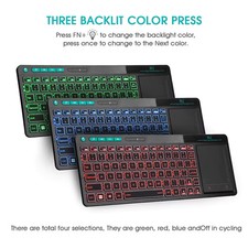 2.4G Wireless Mini Keyboard with Touchpad Backlit USB for Android TV Box and PC picture