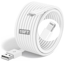 Extra Long iPhone Charger Cable5 ft/5M,[Apple MFi 1pack(15ft) 1 White picture