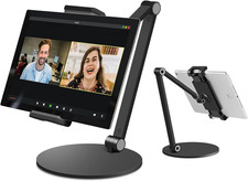 iPad Stand for Desk, Surface Pro Holder, Multi-Angle Adjustable Tablet Stand Hol picture