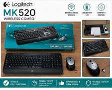 Logitech MK520 Wireless Keyboard Mouse Combo Tested Complete USB Receiver picture