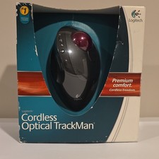 Logitech TrackMan Cordless Optical Mouse 904369-0403 New In Box NOS picture