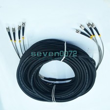ST-ST 4 Strand 9/125 Single Mode Fiber Patch Cord Field Outdoor Fiber Cable 75M picture