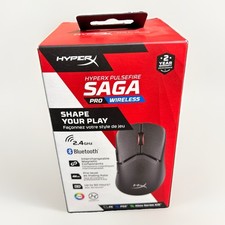 HyperX Pulsefire Saga Pro Wireless Mouse - Black A2PB2AA Multi-Platform - NEW picture