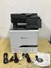 Lexmark CX725de Color All-In One Laser Printer Network/Duplex 220V READ 40C9500 picture