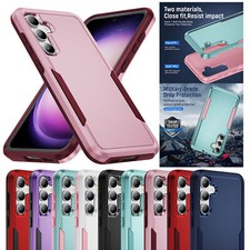 Luxury Rugged Armor Cover Case For S24 S23 FE S22 S21 S20 Z Fold 4 5 Z Flip 4 5 picture