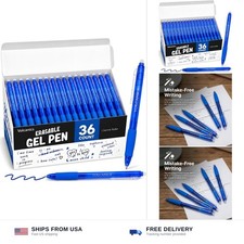 Retractable Clicker Erasable Gel Pens, Blue Ink, 0.7mm, 36 Pack | Gel picture