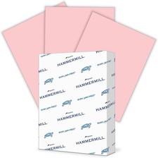 Colored Paper, 20lb Pink Printer Paper, 8-1/2 X 11-1 Ream - Made In The USA, picture