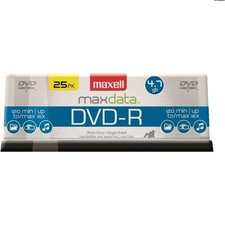 Efficient High-Speed 25-Pack DVD-R Discs 4.7GB - Ideal for Multimedia & Backups picture
