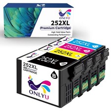 1-4PK 252XL Ink Cartridge T252 Workforce WF-7110 WF-7720 WF-7710 WF-3620 WF-3640 picture