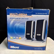 iMicro Multi-Media Hi-Fi Stereo System Speakers SP-IMD168B picture