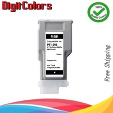 PFI-206 Matte Black Ink Cartridge for IPF 6400s 6400se 6400 6450 PFI206MBK picture