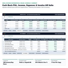 Small Business Bookkeeping Spreadsheet 2027 Income Expense P&L Excel & Sheets picture