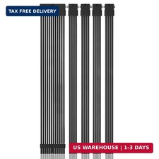 Generic PSU Cable Extension Kit 30CM Length with Cable Combs 1x24Pin/2x8Pin(4+4) picture