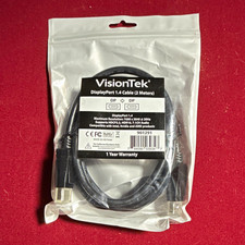 VisionTek DisplayPort 1.4 DP to DP Cable 2m Black MPN 901291 picture